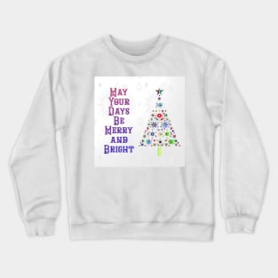 Christmas Tree Bright and Colorful Unique Design Crewneck Sweatshirt